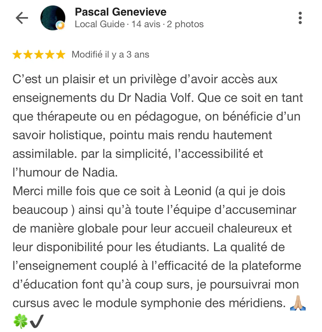 Avis acuseminars