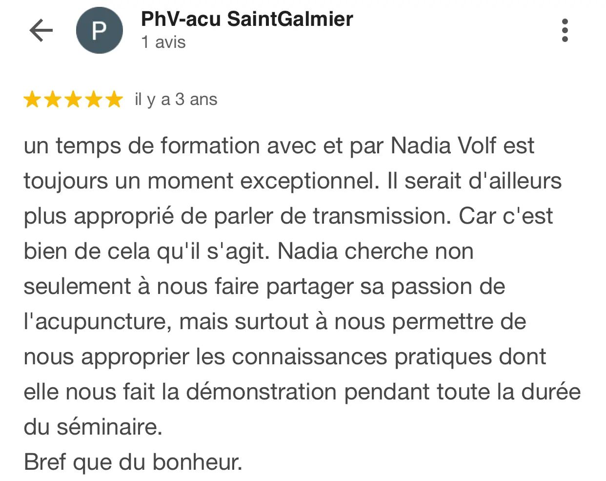 Avis acuseminars